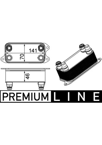 CLC227000P Sanziman Yag Sogutucusu A0995001100 A0995002300