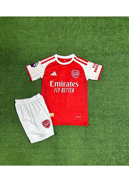 Arsenal 2025/26 Yeni Sezon Kai Havertz Iç Saha Çocuk Forması 4lü Set modelleri