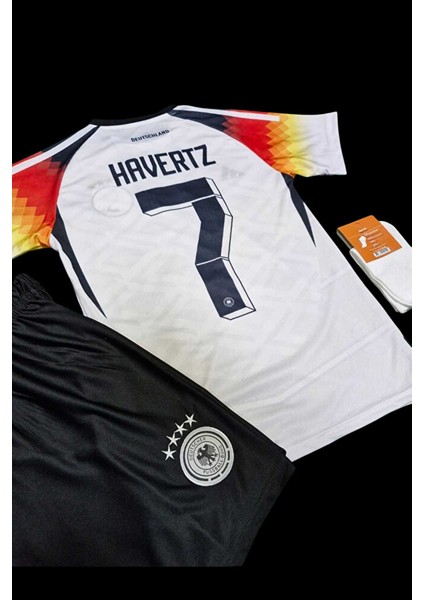 Almanya Euro 2024 Kai Haverz 7 Iç Saha Beyaz Çocuk Forması 3'lü Set (White) fiyatları