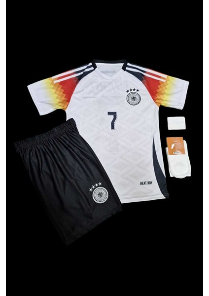 Almanya Euro 2024 Kai Haverz 7 Iç Saha Beyaz Çocuk Forması 3'lü Set (White) modelleri