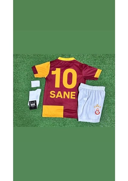 ̸g̸s̸ ̸s̸a̸r̸a̸y̸ 26 Leroy Sane 10 Iç Saha Parçalı Çocık Taraftar Forması 4 Lü Set