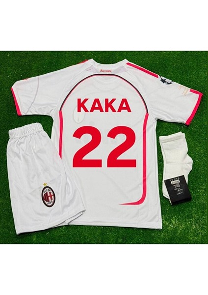 Milan 2006/07 Deplasman Kaka Çocuk Forması 4lü Set