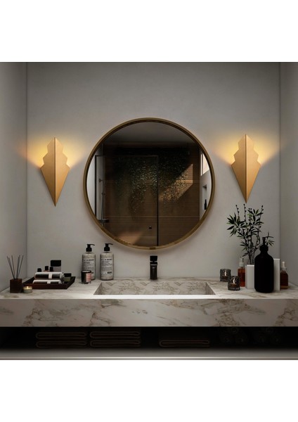 Arrow Rustik Metal Duvar Aplik Parlak Gold, Tekli Dekoratif Duvar Aydınlatma ARROW-15171 fırsatları