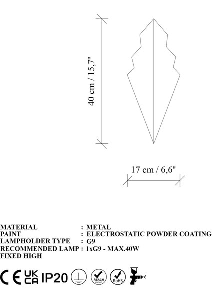 Arrow Rustik Metal Duvar Aplik Parlak Gold, Tekli Dekoratif Duvar Aydınlatma ARROW-15171