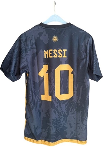 Arjantin Messi Siyah Tasarım Yetişkin Forması