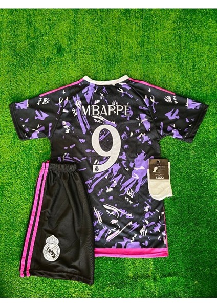 R.e.a.l'm.a.d.r.i.d' Kylian Mbappe 9 Galaxy Çocuk Forması 3 Lü Set T-Shirt