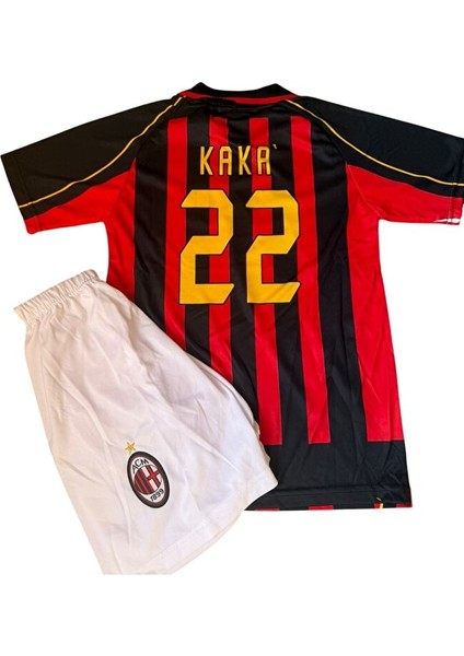 Ac Milan Kaka Kırmızı Özel Çocuk Forması 4 Lü Set