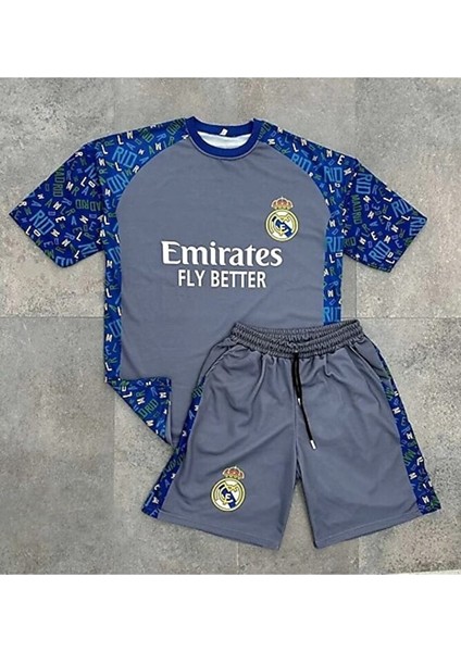 Cr7 Cristiano Ronaldo Gri/mavi Desenli Çocuk Forması 3 Lü Set fiyatları