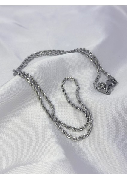 Paslanmaz Çelik Ince Burgu Kolye