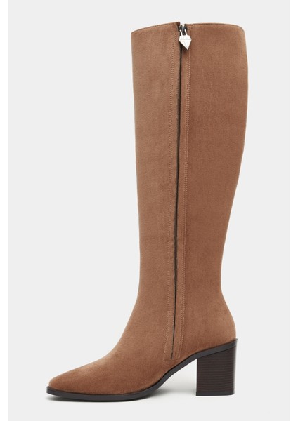 Isabella Taba Süet Sivri Burun Topuklu Kadın Çizme indirimleri