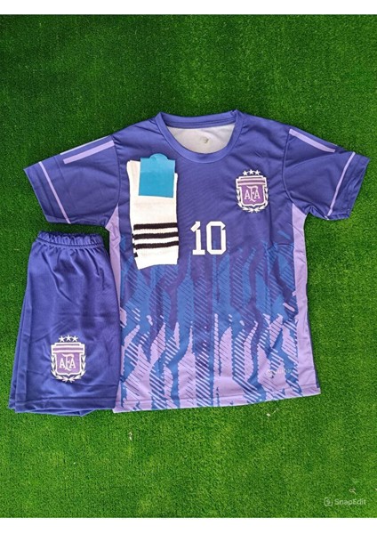 Lionel Messi Arjantin 2024 Dünya Kupası Final Özel Çocuk Forması modelleri