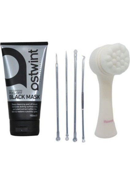 Soy. Siyah Maske 150ML&AKNE-SIYAH Nokta Tem.komedon Set4'lü&yüz Tem.fırçası