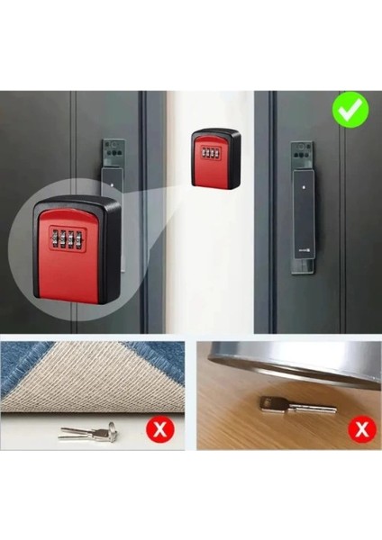 Kırmızı Şifreli Anahtar ve Eşya Saklama Güvenlik Kasası fiyatları