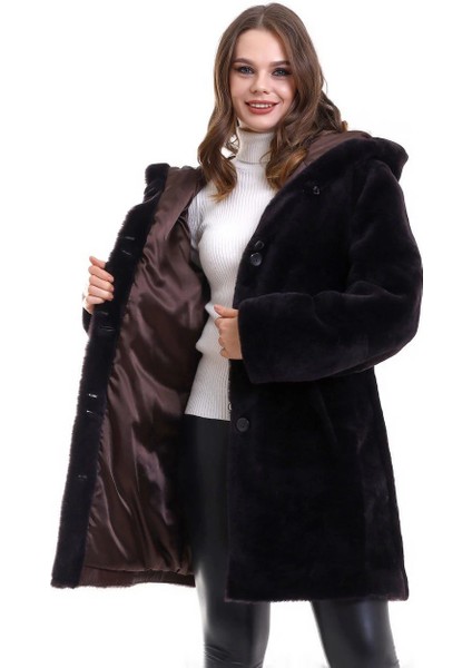 Kadın Reks Kapüşonlu - Kahverengi fırsatları