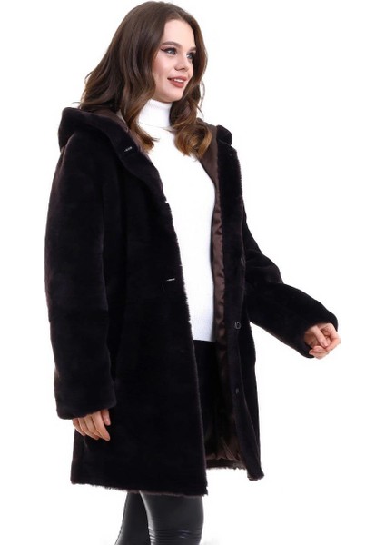 Kadın Reks Kapüşonlu - Kahverengi indirimleri