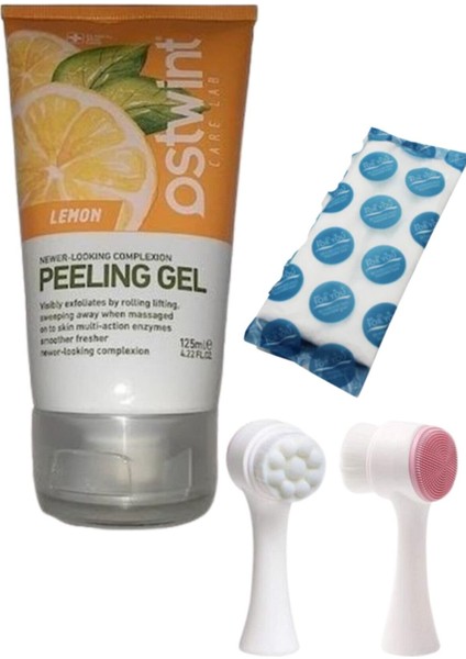 Limon Özlü Peeling Jel 125 ml +(Çift Taraflı Arındırıcı Yüz Temizleme Fırçası Hediye)