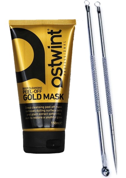 Golden Mask Soyulabilir Altın Maske 150 ml & Akne Siyah Nokta Temizleyici Komedon