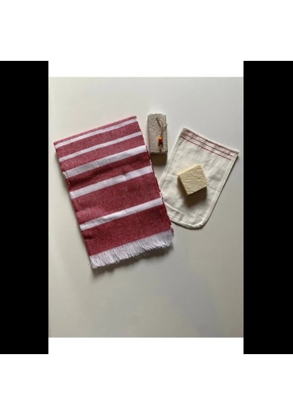 Gelin Hamamı Seti, Premium Peştemal , Ponza Topuk Taşı, Doğal Zeytinyağı Sabun, Kese 4lü Set fiyatları