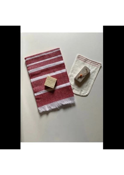 Gelin Hamamı Seti, Premium Peştemal , Ponza Topuk Taşı, Doğal Zeytinyağı Sabun, Kese 4lü Set fırsatları