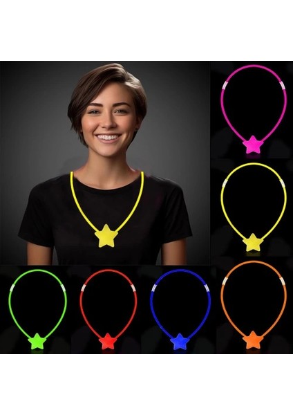 Glow Stick Yıldız Kolye
