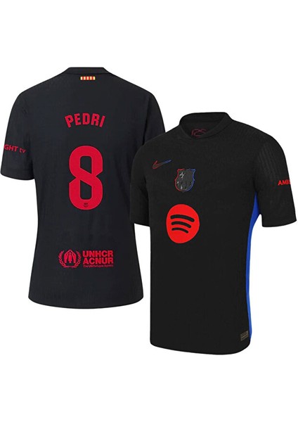 Pedri 8 Fc. B.a.r.c.e.l.o.n.a 2024/25 Yeni Sezon Deplasman Forması (Black)
