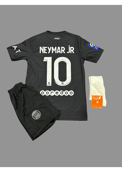 Neymar Jr 10 P:s:g Özel Tasarım ^paris-Saint-Germain^ Dragon Desenli Çocuk Forması 3^lü Set fiyatları