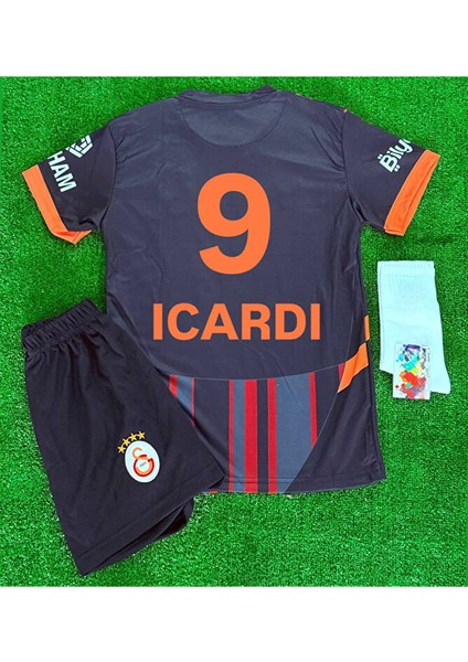 Galatasaray. Yeni Sezon Icardi Siyah Çocuk Futbol Forması modelleri