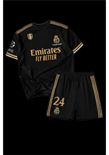 'arda.' Güler.' 24 'real-Madrid-Cf' Siyah Özel Tasarım Çocuk Futbol Forması 3'lü Takım fiyatları