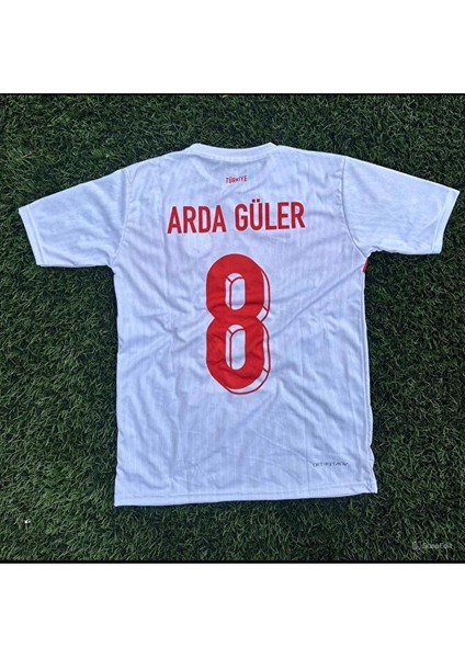 Türkiye Çocuk 8 Numara Beyaz Forması (Forma Şort Çorap)