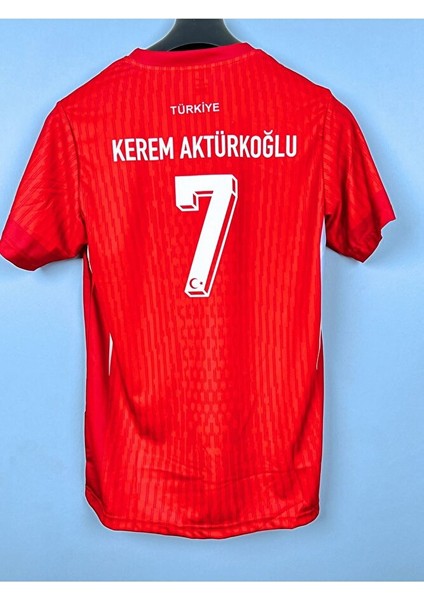 Milli Takım Kerem Aktürkoğlu Yetişkin Forması Kırmızı