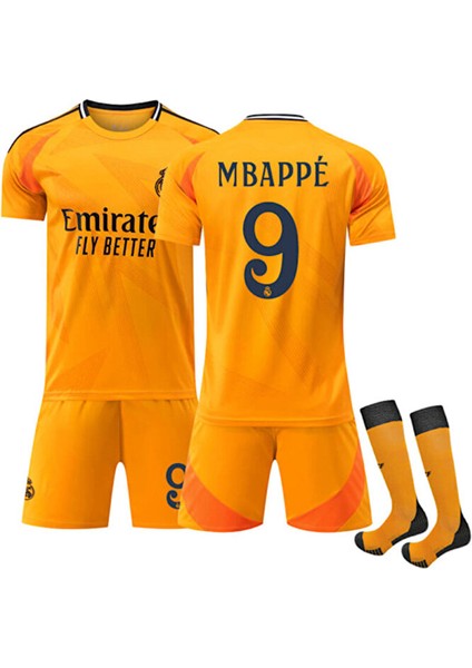 Realmadrid 2024/25 Deplasman Mbappe Çocuk Forması 4 Lü Set