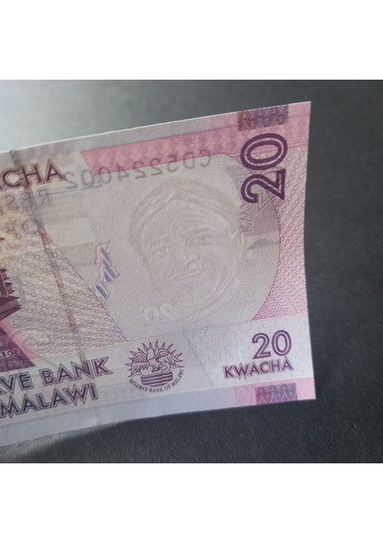 3996368F424728D26D 20 Kwacha Malavi Çil Eski Yabancı Kağıt Para fiyatları