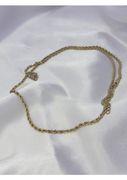 Paslanmaz Çelik Ince Burgu Kolye