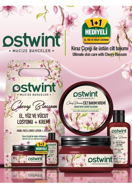 Kiraz Çiçeği Krem & Losyon 300ML 100 ml Hediyeli fırsatları