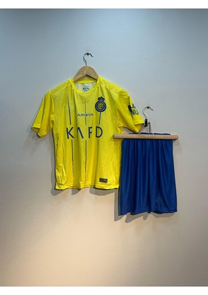 All Nassr Ronaldo Sarı Çocuk Futbol Çocuk Forması 2'li Set fiyatları