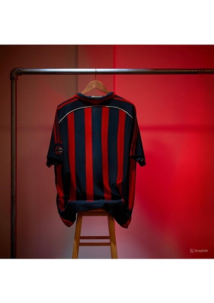 Mılan 2006/07 Şampiyonlar Ligi Kırmızı Kısa Kol # Ronaldo # Yetişkin Forması