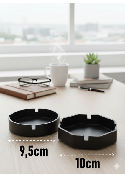 2 Li Karbon Plastik Küllük Seti - Masaüstü Küllük 722241 modelleri