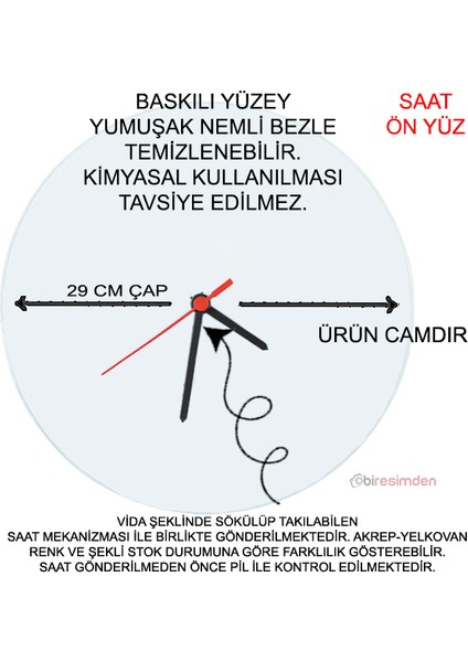 Aşık Kediler Isimli Cam Duvar Saati - Sevgililer Günü Hediyesi fiyatları