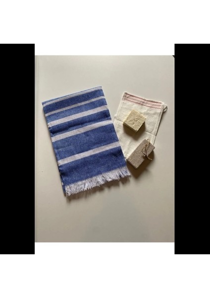 Gelin Hamamı Seti, Premium Peştemal , Ponza Topuk Taşı, Doğal Zeytinyağı Sabun, Kese 4lü Set fırsatları