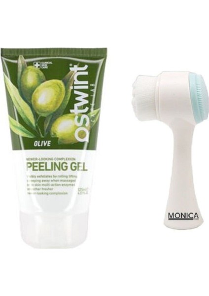Yüz Temizleme Fırçası + Zeytin Özlü Peeling Gel 125 ml