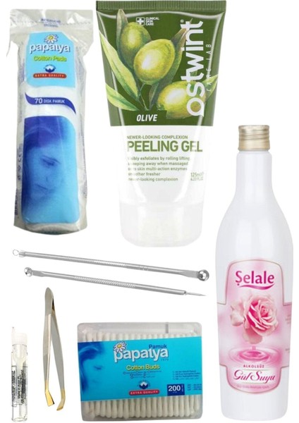 Zeytinyağı Özlü Peeling Jel 125 ml + Cilt Bakım Seti 6 Parça