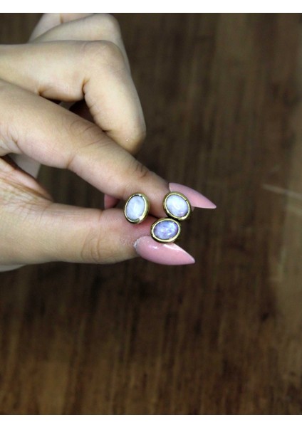 Doğal Taş Aytaşı Üçlü Doğal Taşlı Antik Model Kadın Ayarlanabillir Yüzük EUY76AY modelleri