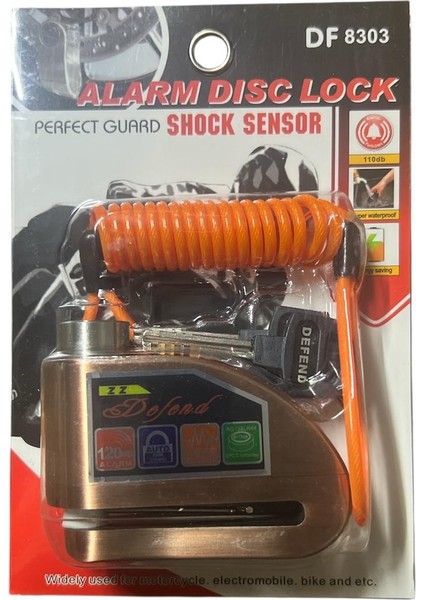 Alarmlı Hatırlatma Kablolu Motosiklet Disk Kiliti fiyatları