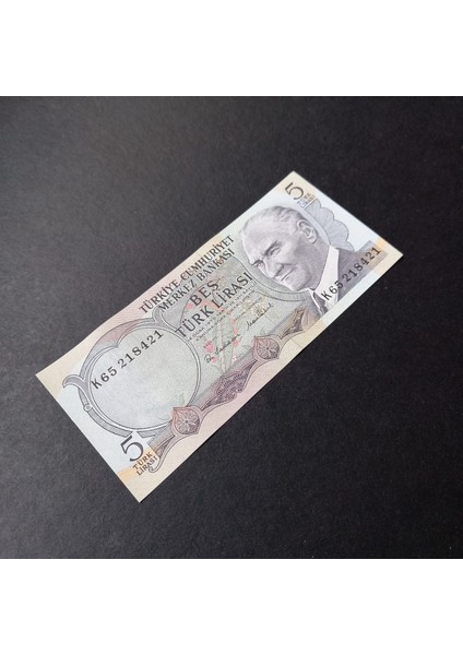 3996368F6C5CB7C3C2 6.emisyon 5türk-Lirası K65 Serisi Çil Eski Kağıt Para modelleri