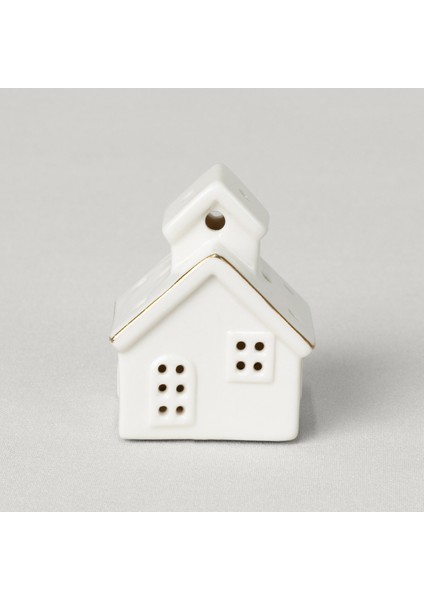 House 6x6 cm Ledli Dekor Ekru