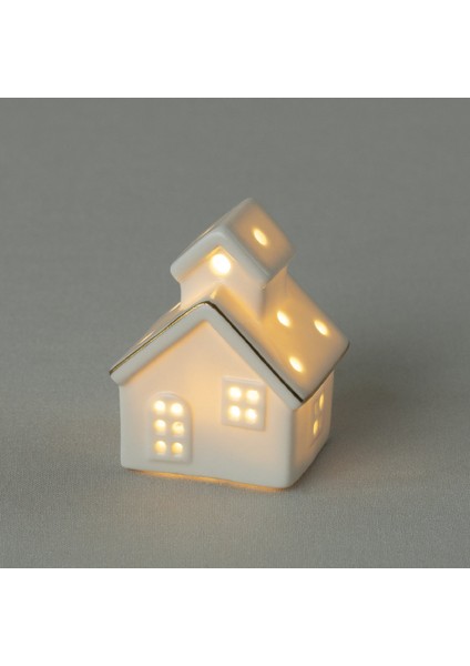 House 6x6 cm Ledli Dekor Ekru modelleri