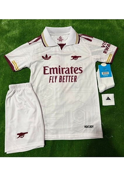 2026 Arsenal Kai Havertz Yeni Sezon 3. Alternatif Krem Çocuk Forması 4’lü Set fiyatları