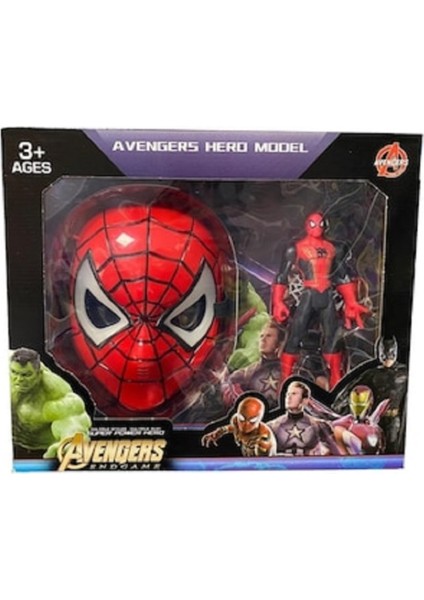 Spiderman Maskesi ve Spiderman Karakter Figürü