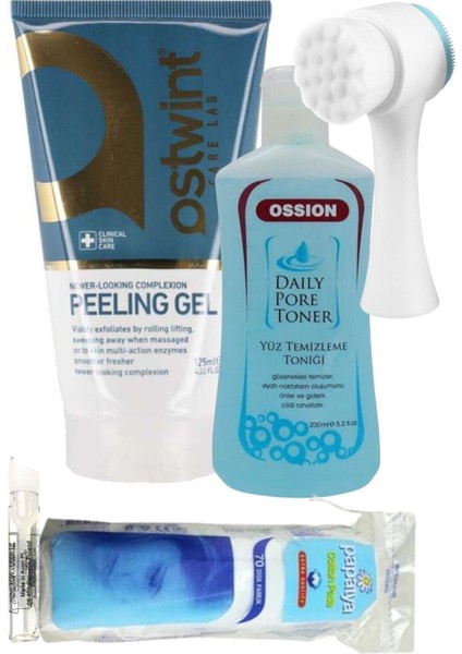 Peeling Jel 125ML + Tonik + Fırça / Cilt Seti 5 Parça