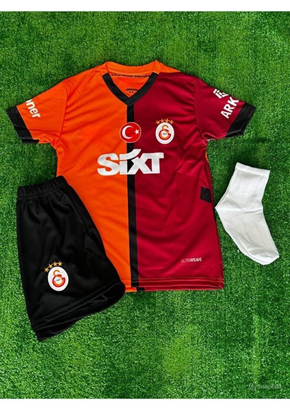 Mauro. Icardi. 9 Sarı-Kırmızı .galatasaray. Iç Saha Parçalı Çocuk Forması Forma+Şort+Çorap fiyatları
